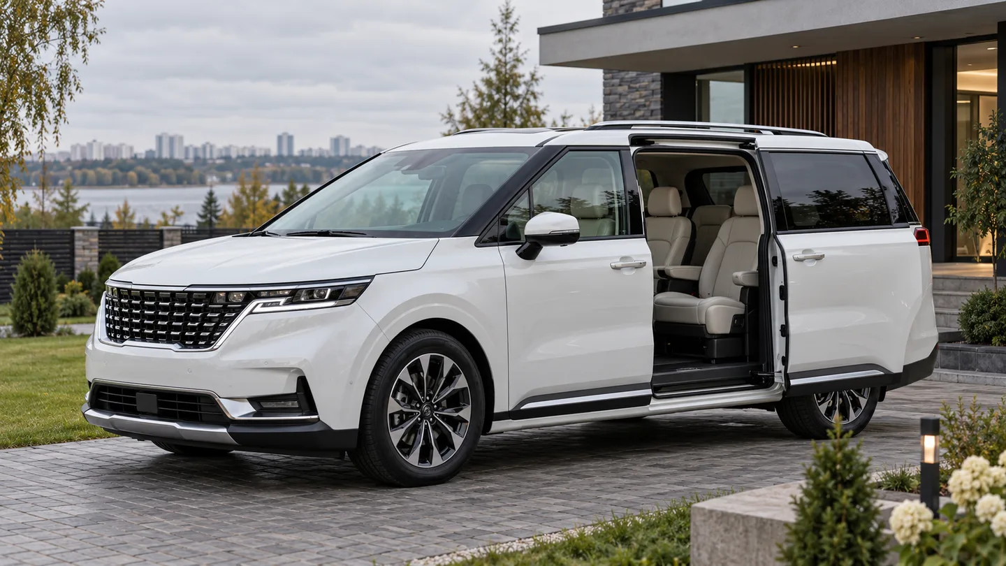 Kia Carnival з Карэі ў Беларусь: выбар сямейнага мінівэна
